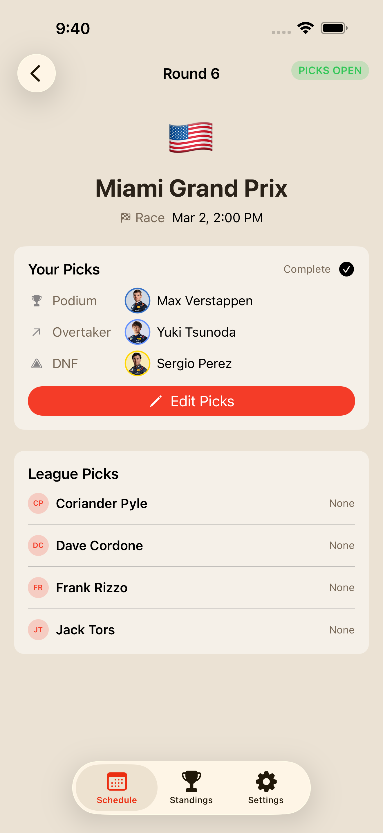 Open Wheelers screenshot