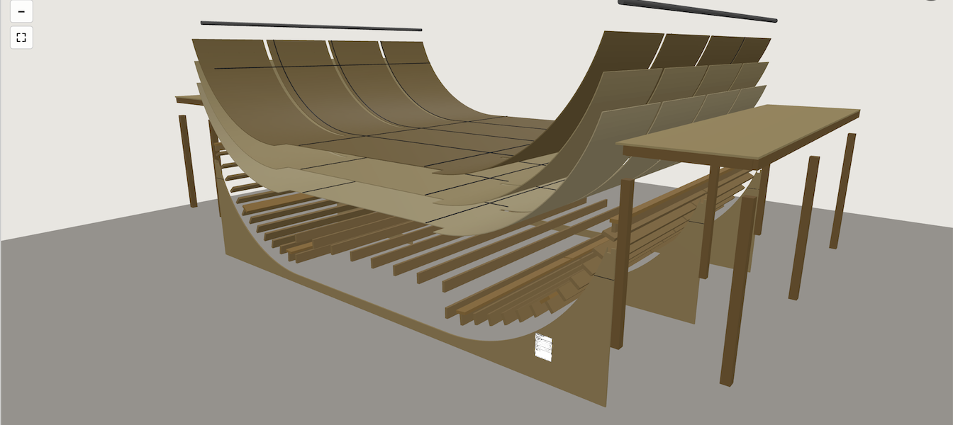 The Ramp Designer’s real-time 3D ramp model in the browser